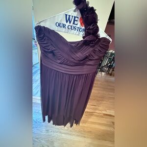 Studio Strapless Plum Dress